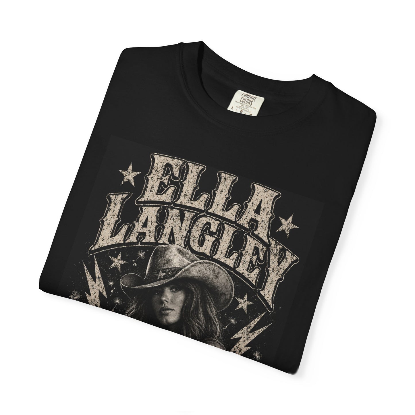 Ella Langley Vintage Cowboy T-Shirt — Retro Western Band Tee