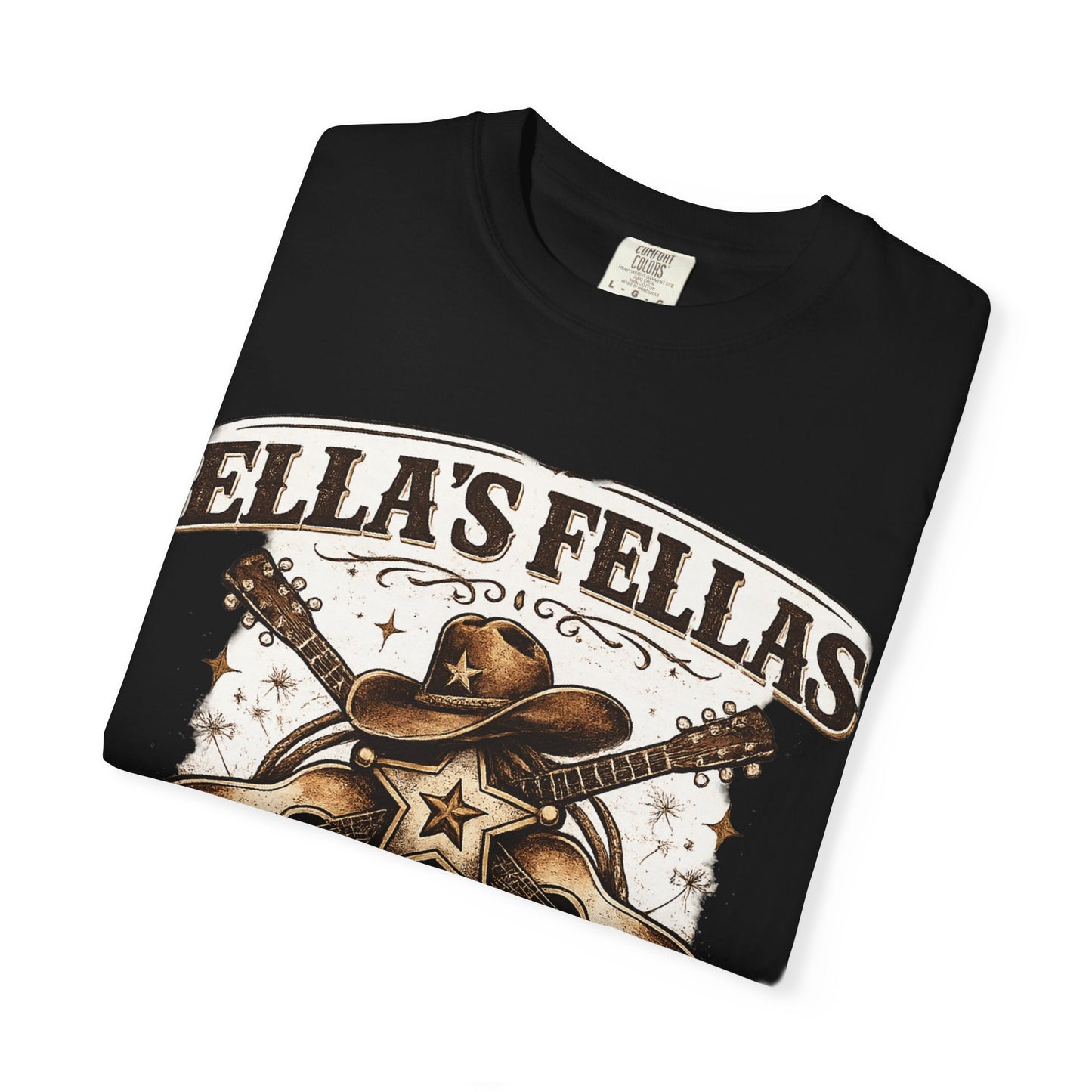 Ella's Fellas Guitar T-Shirt — Retro Country Music Band Tee (Est. 2026)