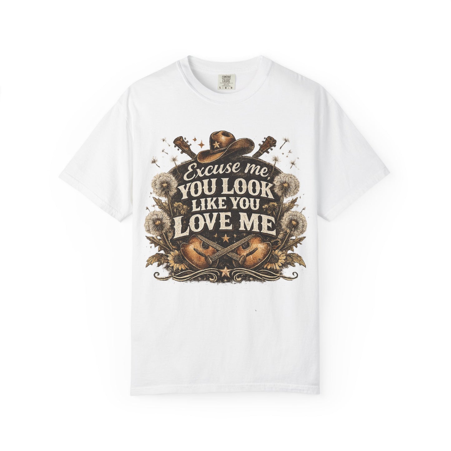 Excuse Me You Look Like You Love Me T-Shirt — Vintage Country Guitar Graphic