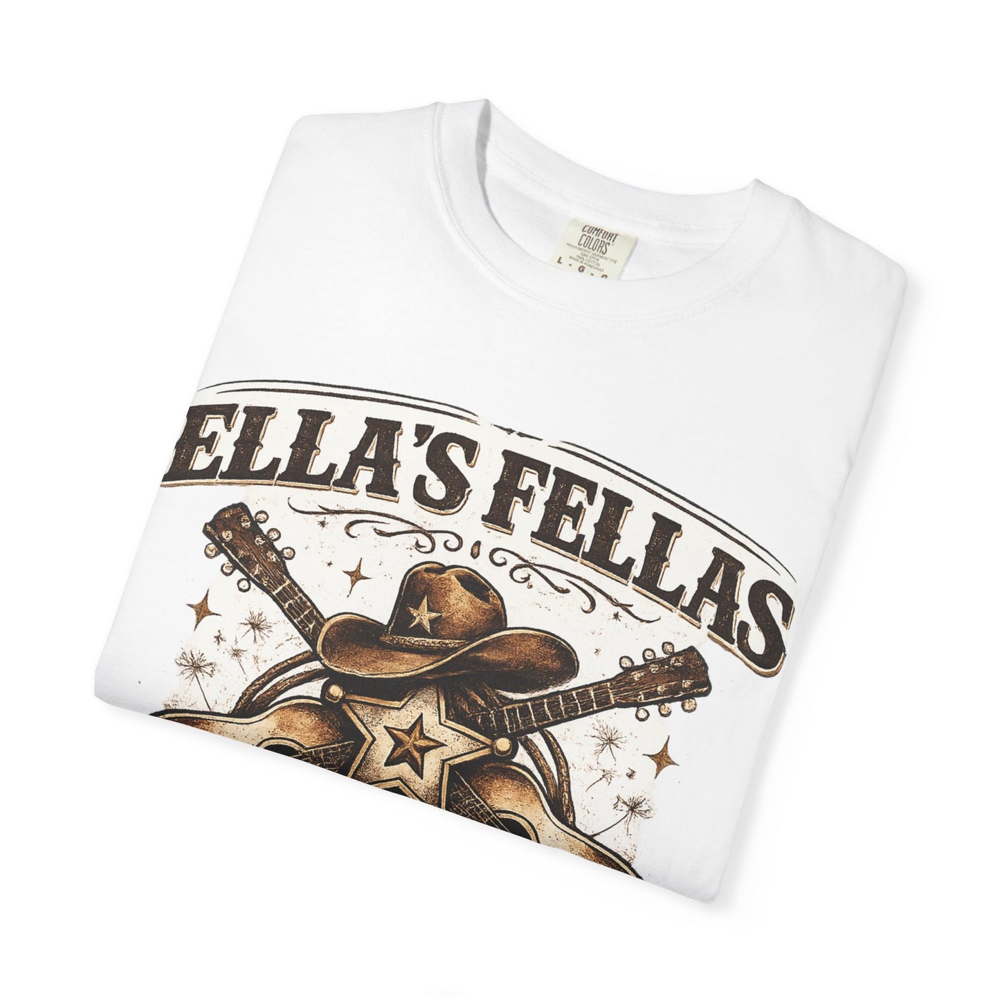 Ella's Fellas Guitar T-Shirt — Retro Country Music Band Tee (Est. 2026)