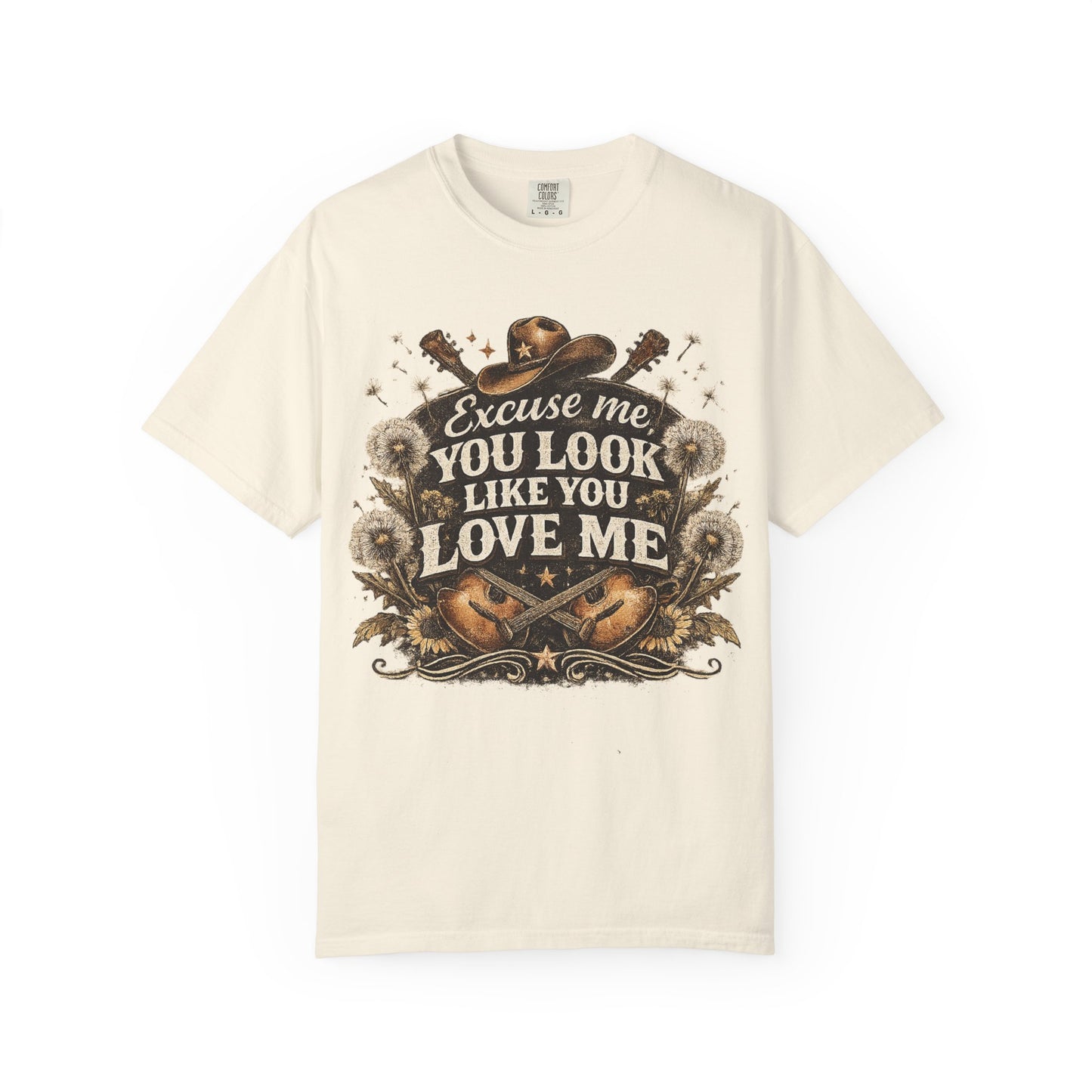 Excuse Me You Look Like You Love Me T-Shirt — Vintage Country Guitar Graphic