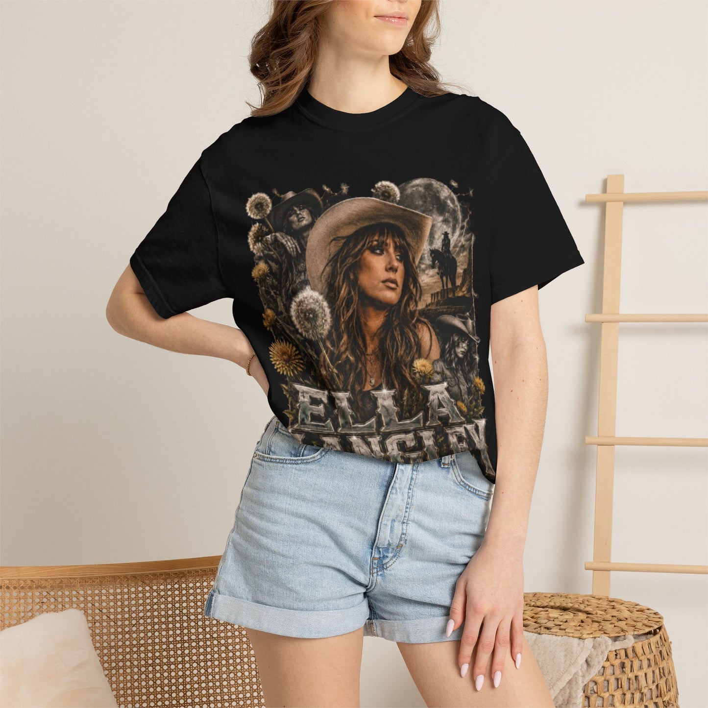 Ella Langley Vintage Cowboy Graphic T-Shirt