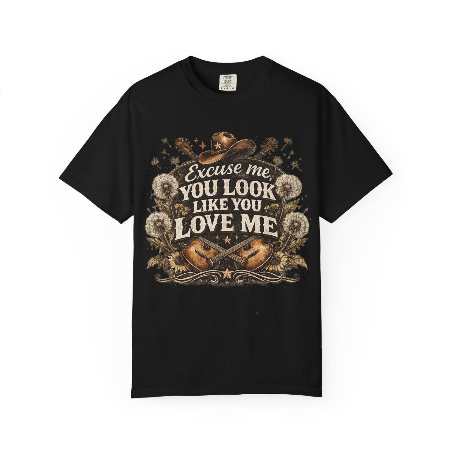 Excuse Me You Look Like You Love Me T-Shirt — Vintage Country Guitar Graphic