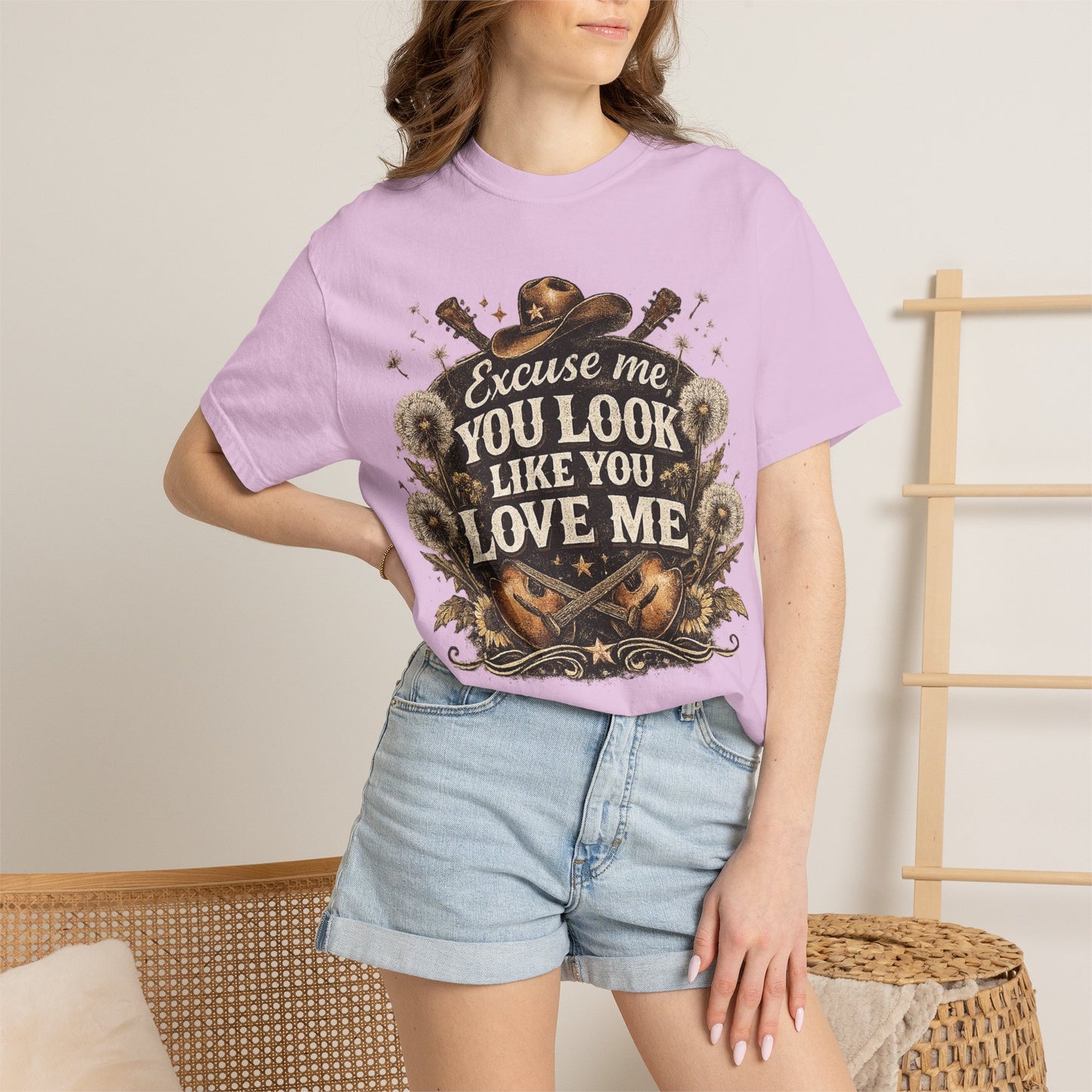 Excuse Me You Look Like You Love Me T-Shirt — Vintage Country Guitar Graphic